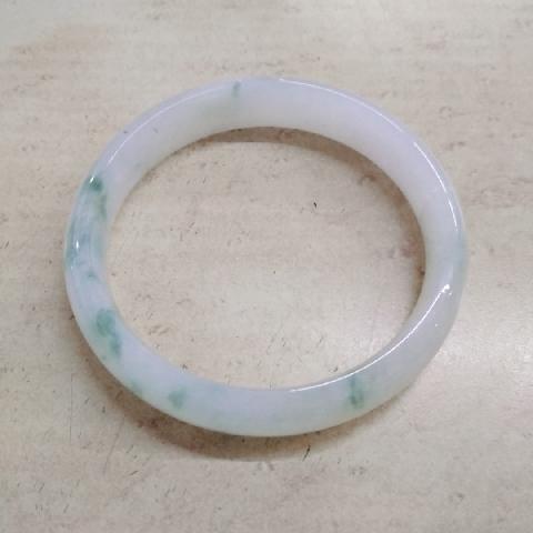 緬甸玉冰花青玉鐲(瑕疵) - EcoLoop Reuse 示範店 二手商品