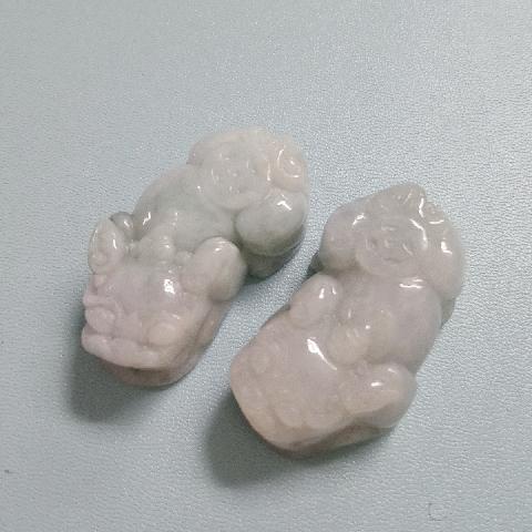 貔貅玉石擺飾一對 - EcoLoop Reuse 示範店 二手商品