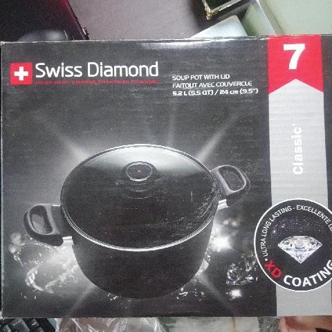 全新swiss diamond鑽石湯鍋24CM - EcoLoop Reuse 示範店 二手商品