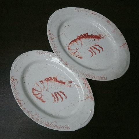 早期大蝦盤(退色) - EcoLoop Reuse 示範店 二手商品