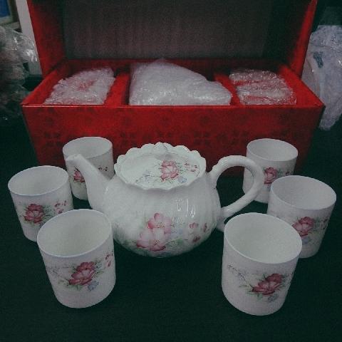 陶瓷茶壼組6入杯 - EcoLoop Reuse 示範店 二手商品